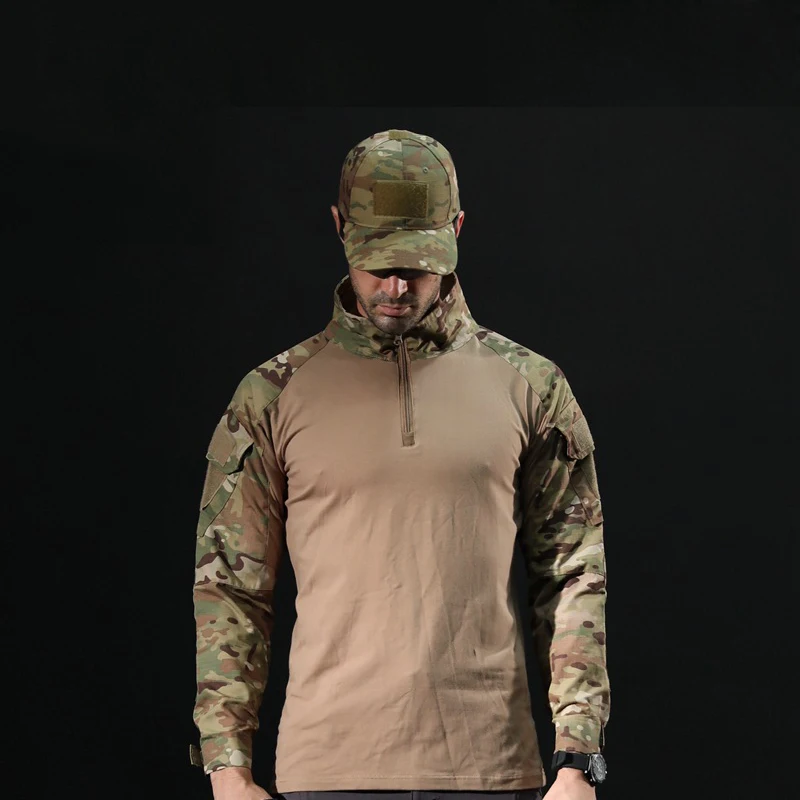 
Men Outdoor Tactical Military T-shirts Sports Casual Shirts Combat Uniforms Hunting Climbing Fishing T Shirt 