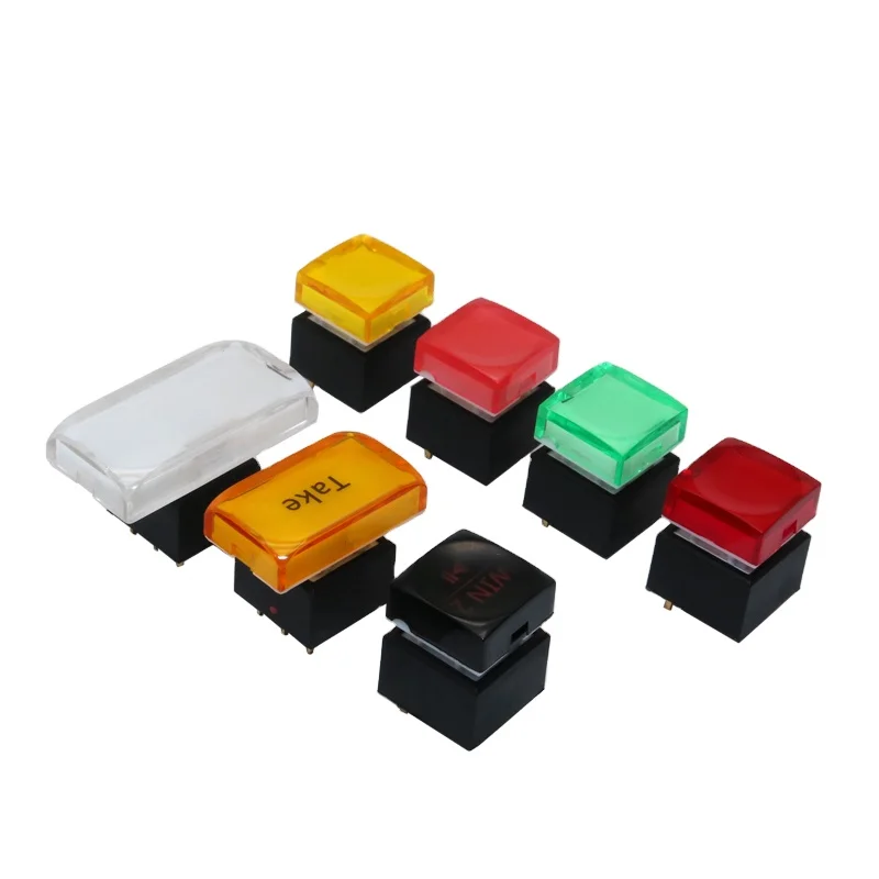 CHA factory high quality 15*15mm Security Monitoring equipment  Consumer electronics momentary push button with LED