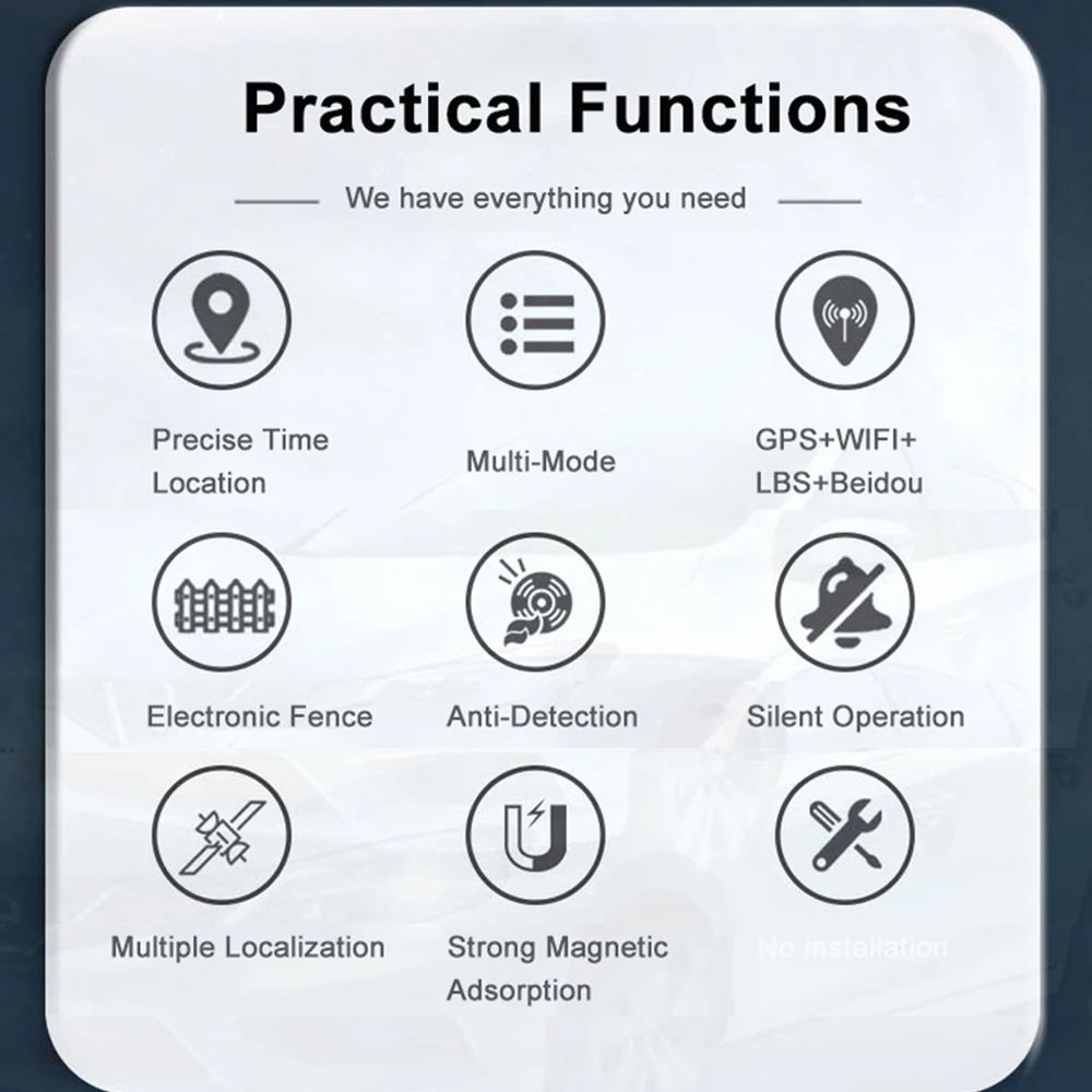 Gps/Gprs/Gsm Real Time Gt02B Car Gps Tracker Anti-Detection Electronic Fence Security Alarm 4G Mini Wireless Smart Rts Locator