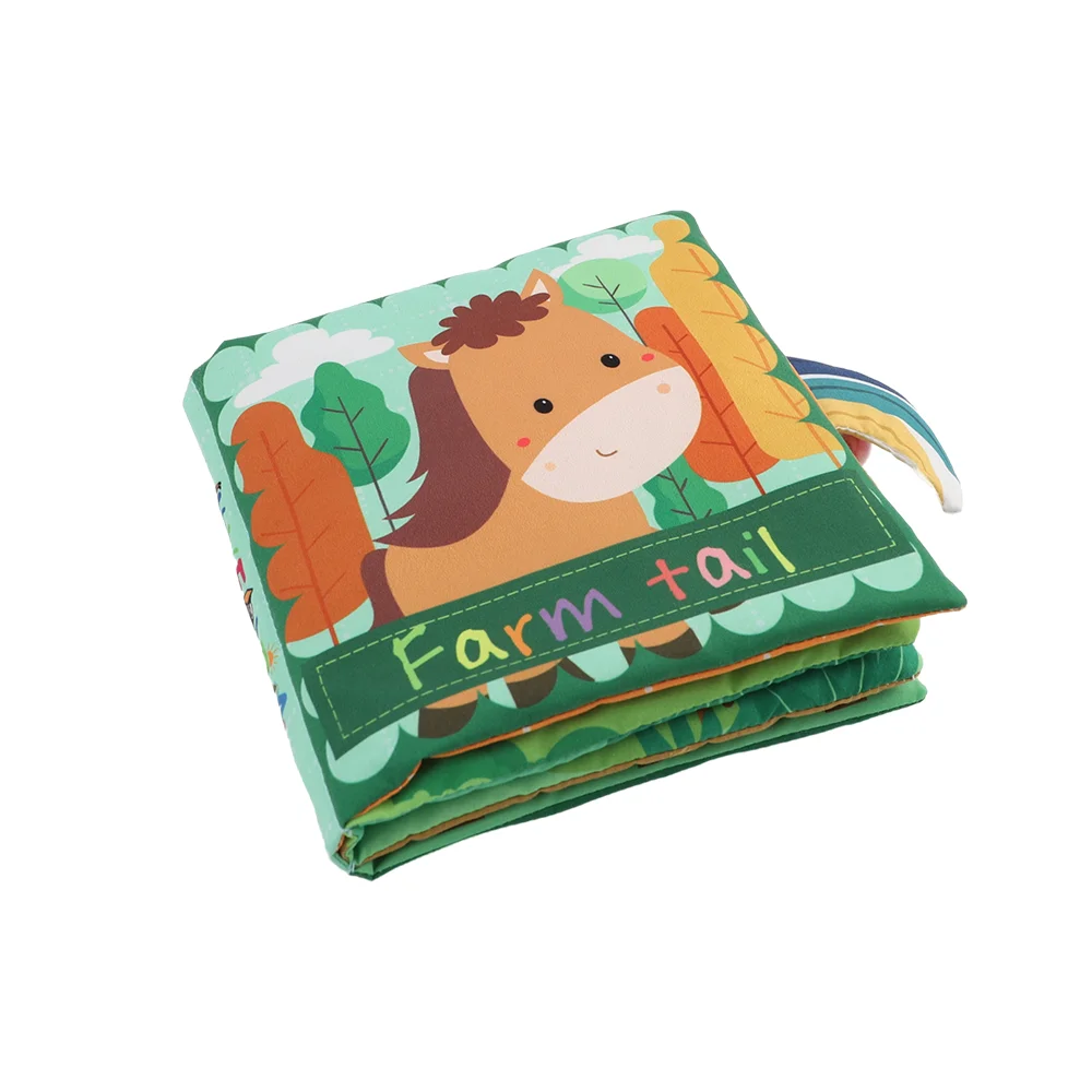 Обучающая детская тканевая книга