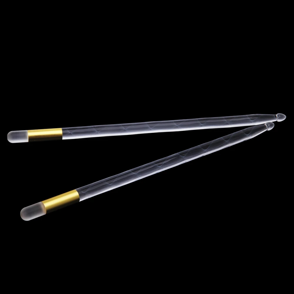 Portable 1 Pair Luminous Drumsticks Acrylic luminous drum sticks Stage Performance Durable
