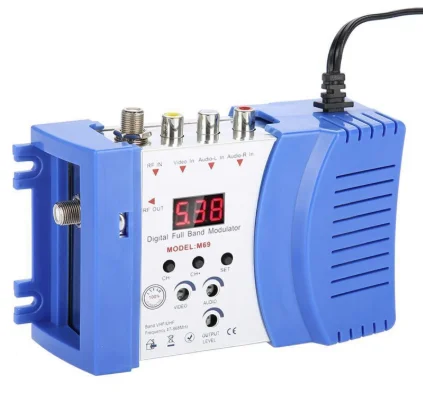  Профессиональный цифровой Vhf Uhf Rf модулятор Av в Avto TV конвертер адаптер