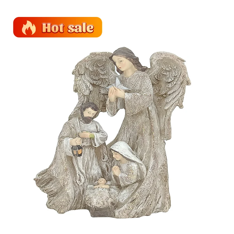 winnel custom resin small catholic religious buddha monk religious holy water god ramadan figure bottles figurine statue
