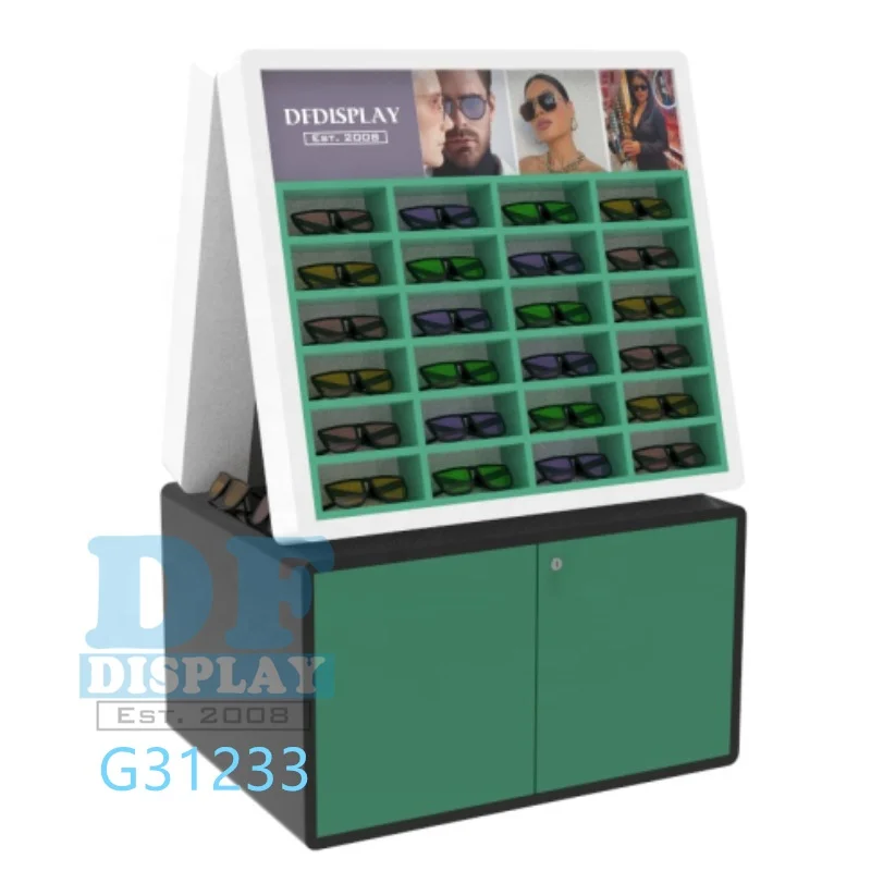 Custom Floor Standing Optical Display Stand Eyewear Sunglass Optical Display Cabinets Reading Glasses Displays