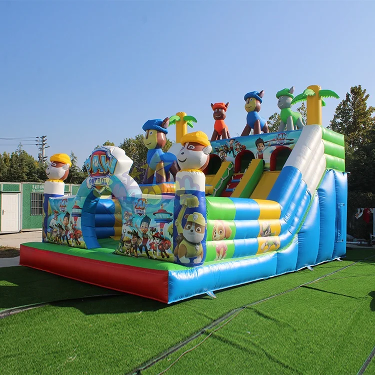 Commercial The Dog Patrol toys inflatable bounce bouncy castle Inflatable Combo Slide Bouncers Jumping Castles for outdoor