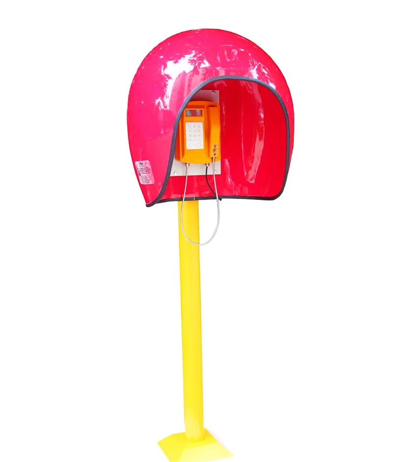 KNTECH Hot Selling Acoustic Phone Booth Hood Waterproof Telephones Roof Telephone Hood Outdoor RF-14