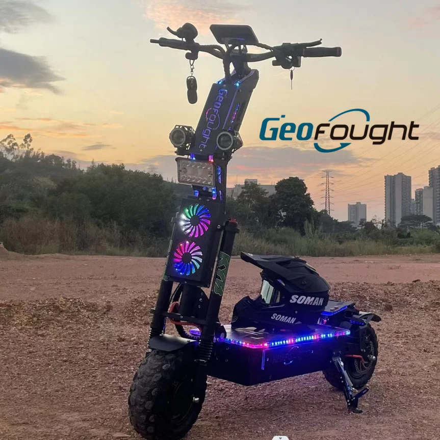 Электрический скутер с высокой скоростью 8000 Вт 10000 15000 для взрослых 30-100 А/ч 13 дюймов 14 толстыми шинами 72 В