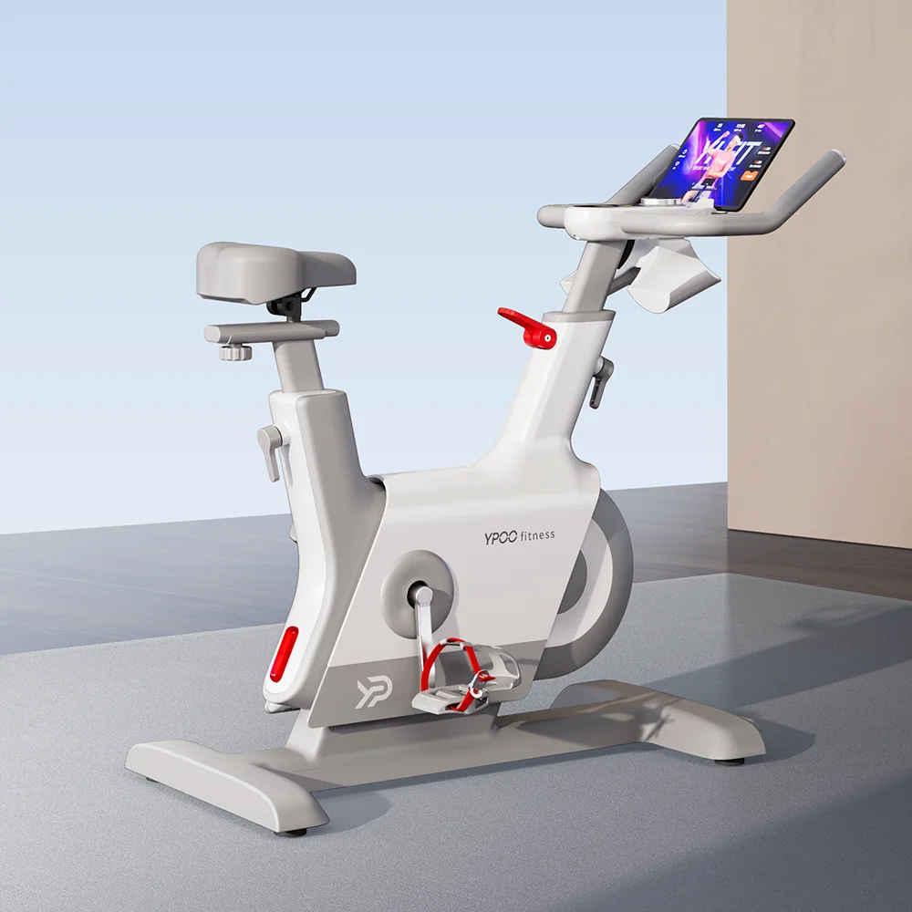 YPOO Spinning Bike Indoor Cycling Bike with LCD Monitor and Heart Rate Sensor for Home Cardio Workout with YPOOFIT APP