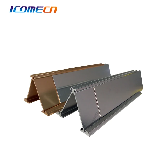 Metal double face, double side desk sign holder