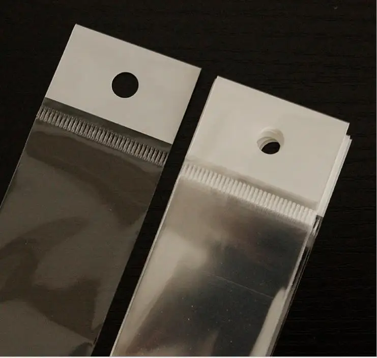 New Design Custom Size Self Adhesive CPP BOPP PP Opp Bags For Hair Extension Wig Packaging Plastic Bags