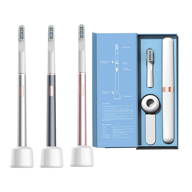 LULA OEM Patent Electric Toothbrush Luxury Fashion Sonic Wireless Charger Electric Toothbrush for Adult