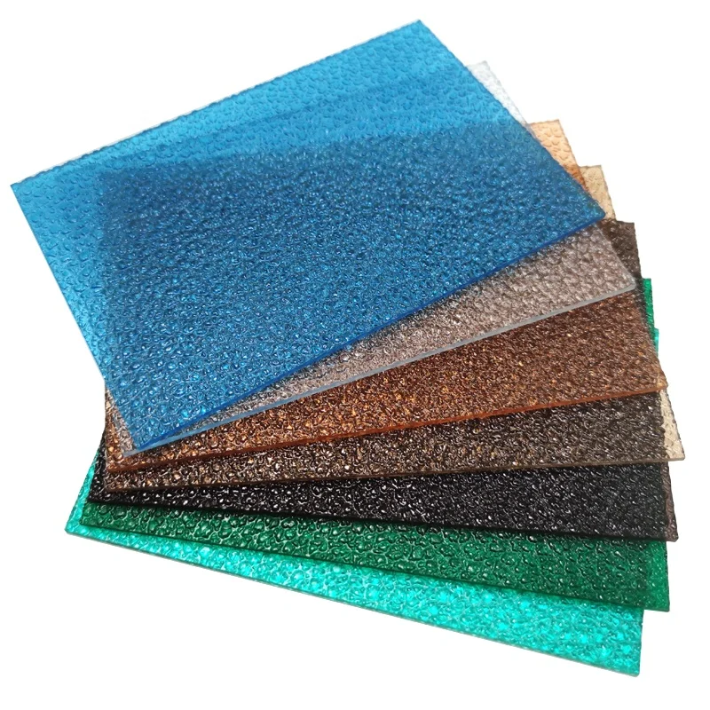 polycarbonate diamond embossed sheet for door window material
