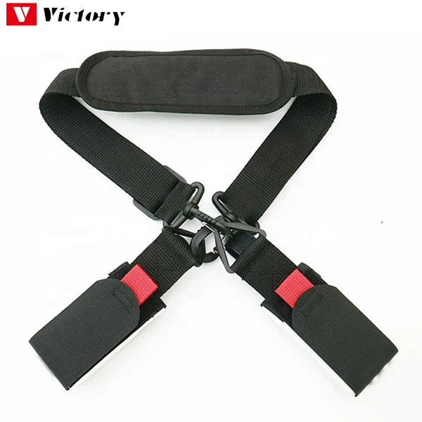 Premium Printed Rubber Alpine Nordic Cross Country 2pieces custom ski strap