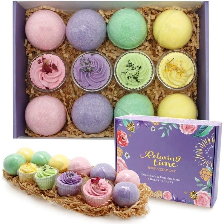Christmas Dead Sea Salt Set New 2022 Luxury Top Quality Both Manufacture Custom Bath Bomb For Women