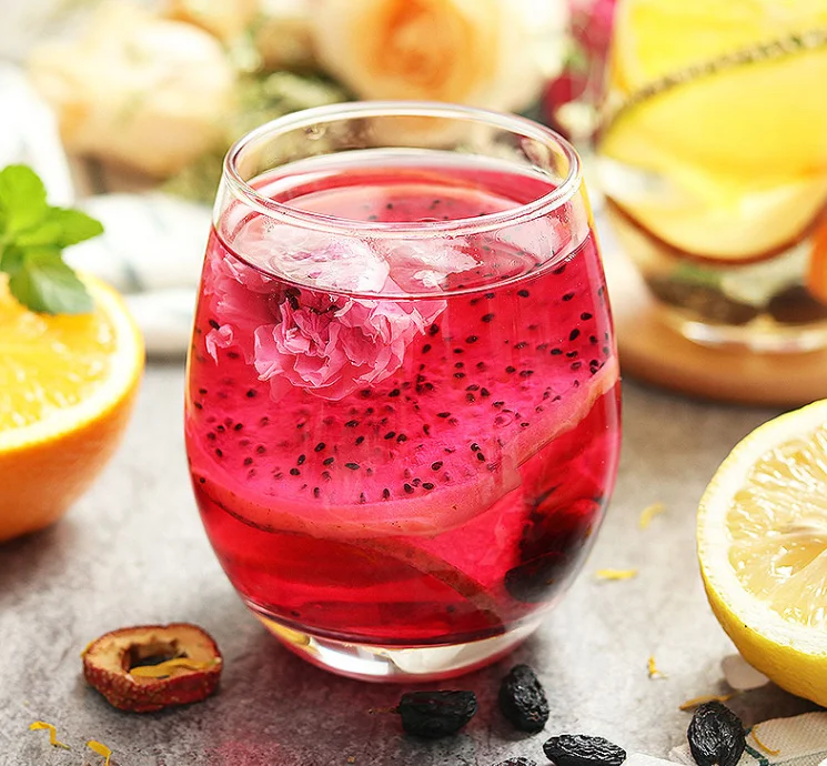 Handmade dry fruit tea high VC content flavor tea with the free bottle