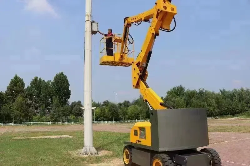 Best Selling hydraulic Trailer spider lift Boom lift pickup truck mounted articulated telescopic lift