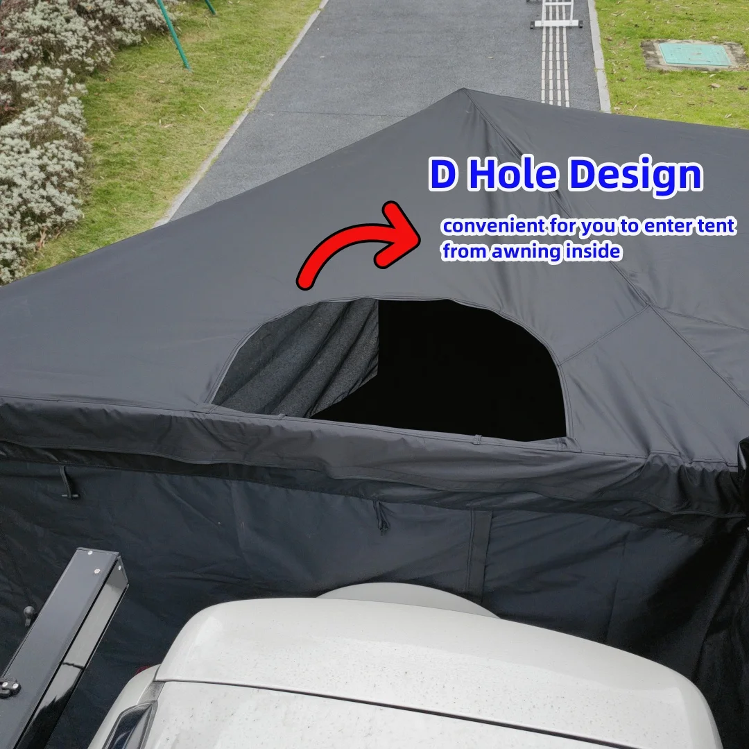Wholesale 270 Awning Foldable Car Canopy Car Camping Tent Outdoor Side Portable Car Shade Canopy 270 Degree Awning with D hole