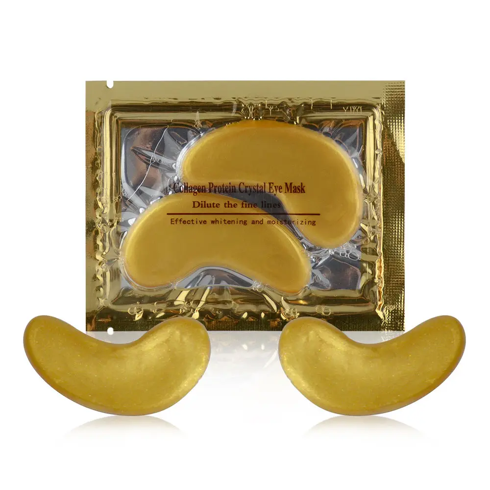 OEM ODM 24K Collagen Under Eye Patch Eye Mask Gel Golden Sheet Crystal Private Label 24k Gold Eye Mask Hydrogel Collagen