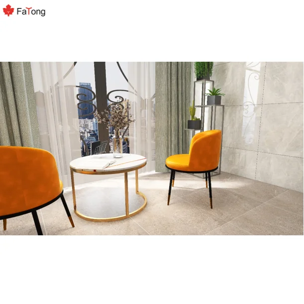 600X600 Outdoor White Glazed Ceramic Porcelain Tiles Black Terrazzo floor tiles 60x60 Floor Ceramic Rustic