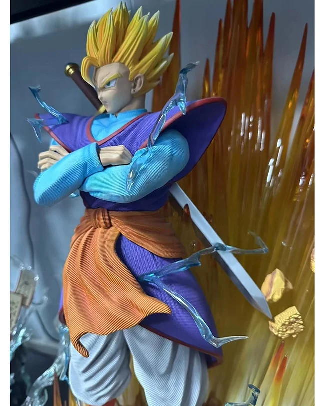 Factory Price Dragon Ball Figure Resin Goku Sculpture Super Saiyan Son Gohan Statue