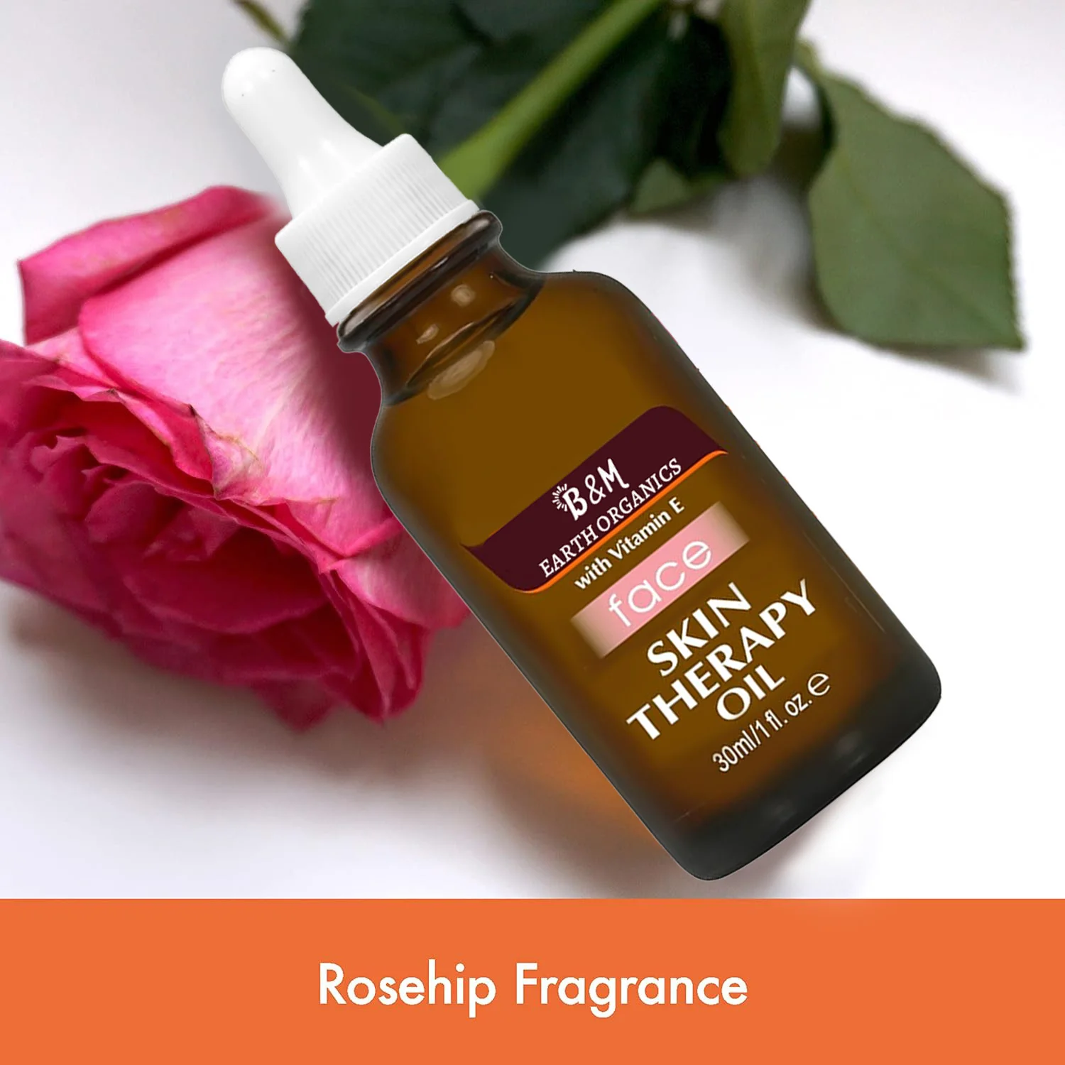 Moisturizing Skin Therapy Oil for Face with Vitamin E Pure Facial Oil Blend Rosehip Fragrance