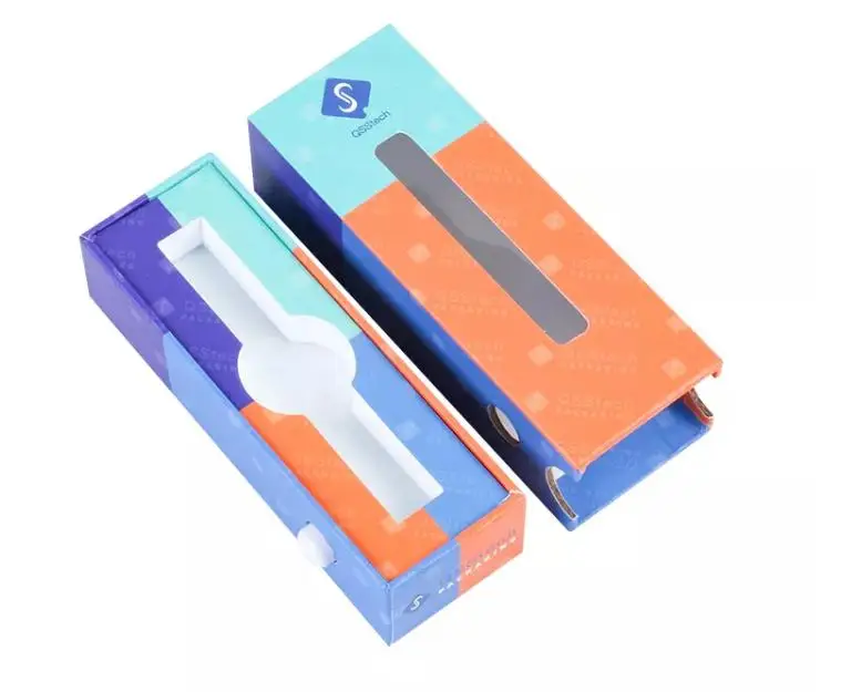 OEM Custom Branded Childproof CR Button Paper Box with EVA inside for Display with customer logo design