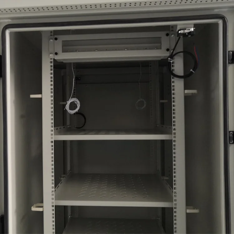 waterproof outdoor equipment telecom UPS lithium battery enclosure charging 19 inch rack cabinet