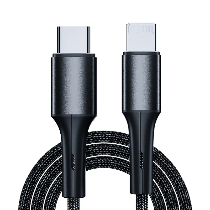 Nylon braided data cable connector made of aluminum alloy Charging Line For Iphone Charger Usb Cable For Iphone 11/12/13 Xr max