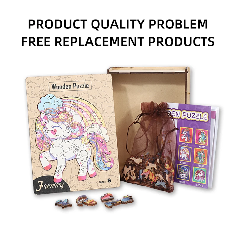 Puzzle in legno Il miglior regalo per adulti e bambini Pezzi del puzzle a forma unica Elefante eterno