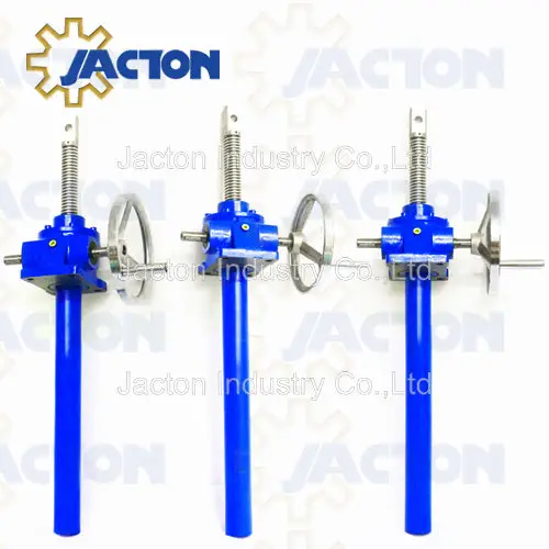 Best long travel hand operated screw jack,hand wheel jack screw  price,hand worm screw lift