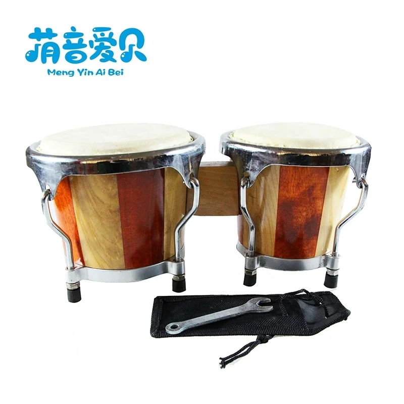 Hot Sale musical instrument professional wooden bongo drum
