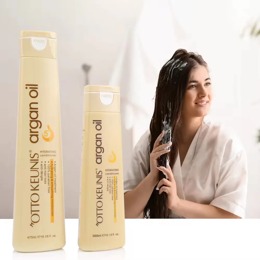 Professional Hair Care Sulfate Free Argan Oil Hydrating Keratin Treatment Silk Hair Shampoo Conditioner