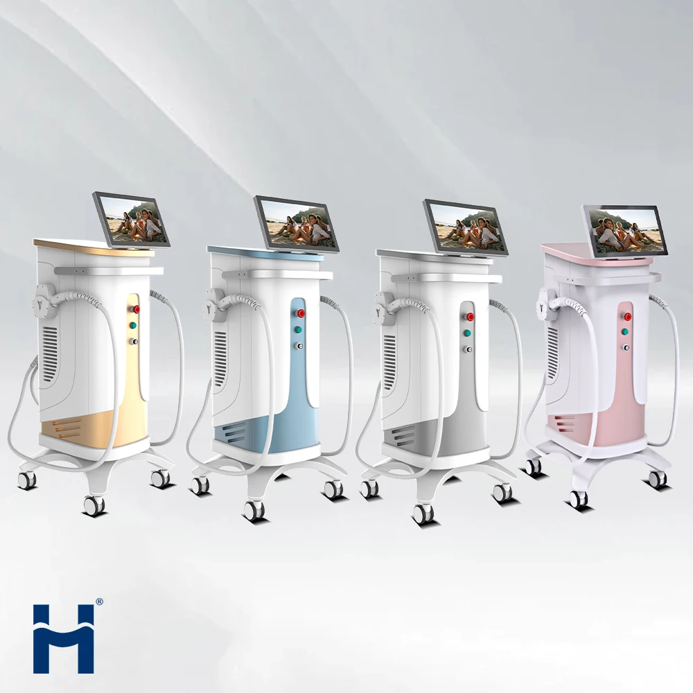 Huamei Professional Laser Hair Removal Machine 4 Wave 808nm Ice Diode Laser hair removal Machine
