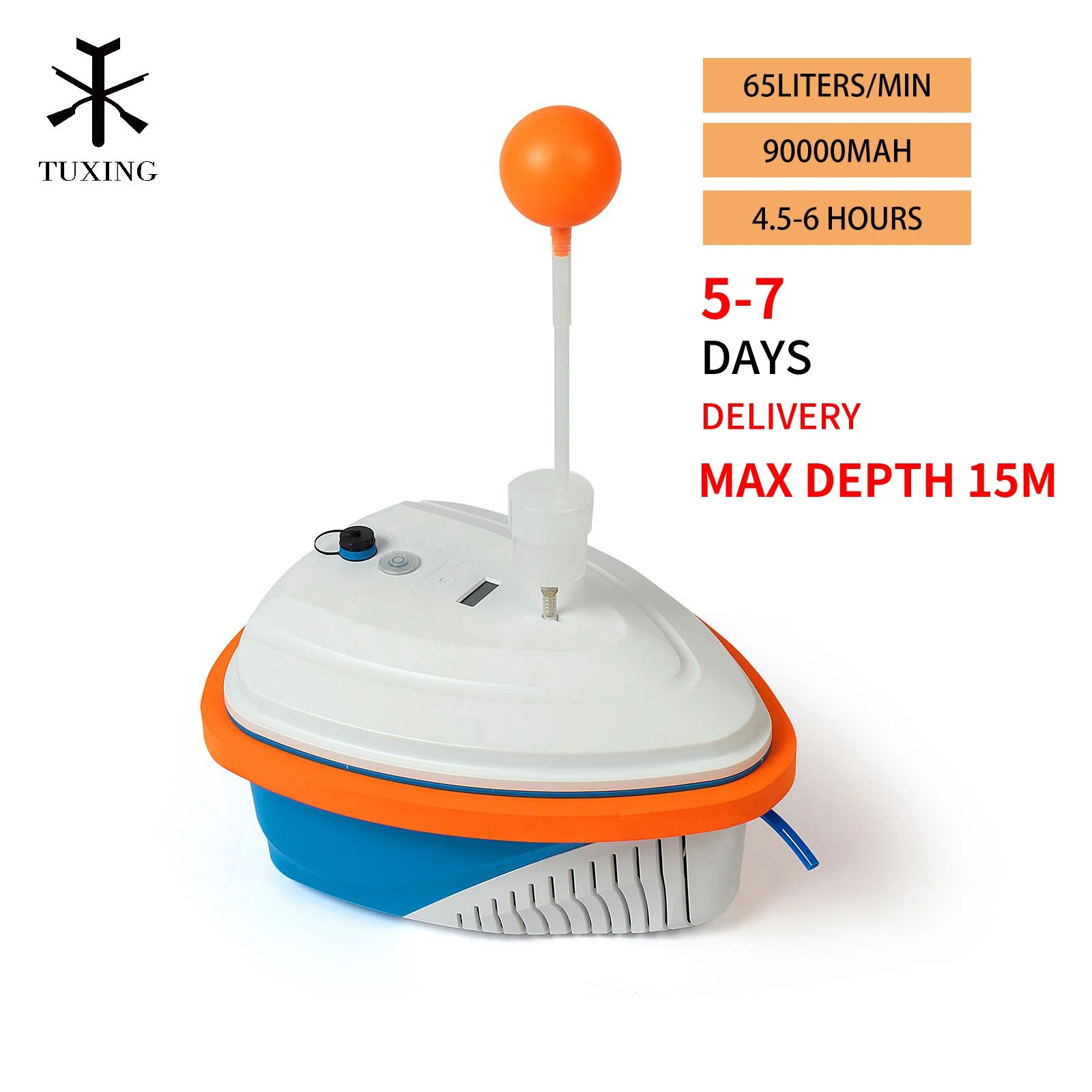 TUXING LY450 4.5-6 Hours Wholesale Underwater Scuba Equipment Snorkeling Mini Portable Breathing Rechargeable Diving Ventilator