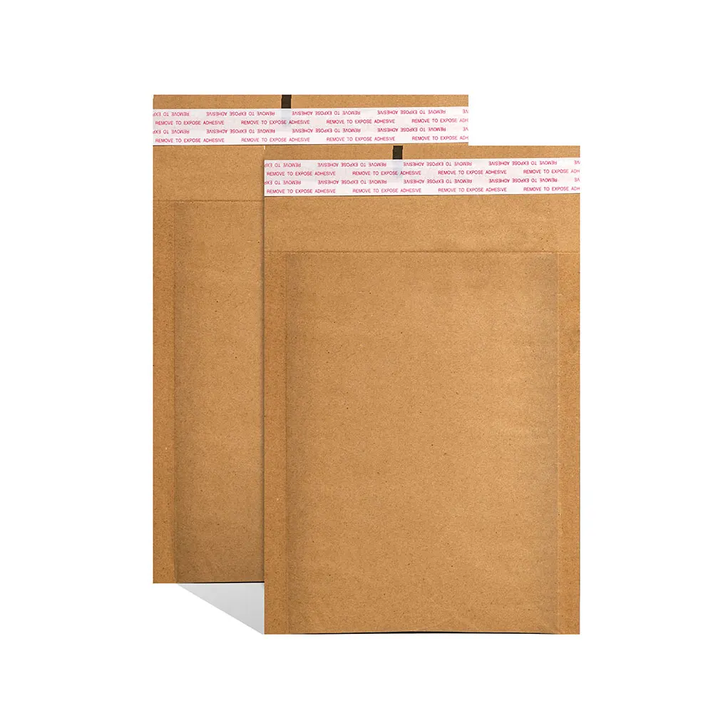 Compostable Kraft Paper Mailing Bags Cushioning  Honeycomb Padded Mailer For Electronic Products