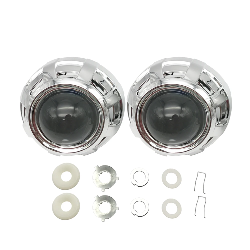 TAOCHIS 3.0 inch WST Headlamp Bi xenon Projector Lens Kit With Shroud APP control angel eyes Modify Head light retrofit tool