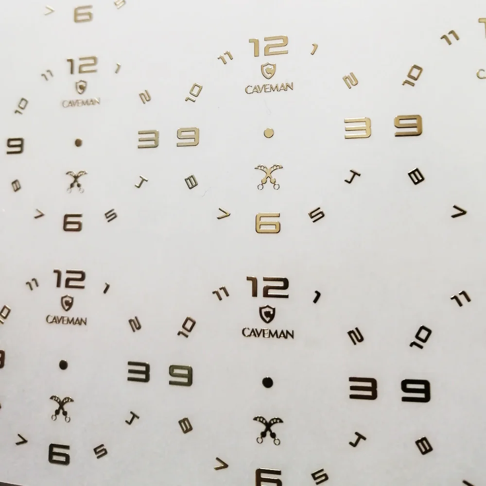 Выполненный на заказ лучший новый циферблатом 3d никель-металл производства Круглый циферблат этикетка наклейка