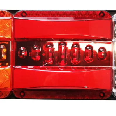 15 x 5.5 inches led rectangular combination stop turn tail light truck trailer dot