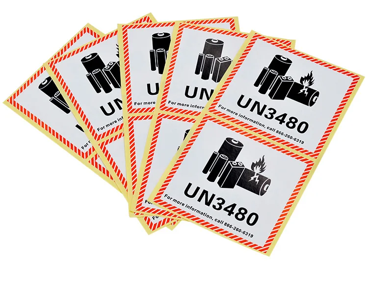 Wholesale   Barcode Trademark orange PET Waterproof High temperature resistance packaging labels