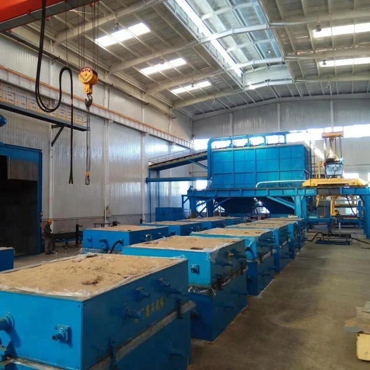 
Automatic v process line molding metal casting foundry machine 