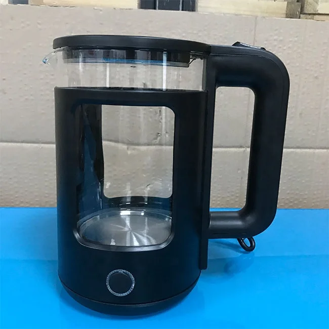 A double walled faux leather electric kettle for household  Cordless electric kettle double layer anti-scalding  electric kettle