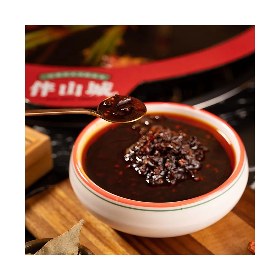 Halal Instant Mala Seasoning Vegetable Oil Hot Sauce Spicy Flavor Food HotPot Soup Base Hotpot Seasoning Material for Restaurant