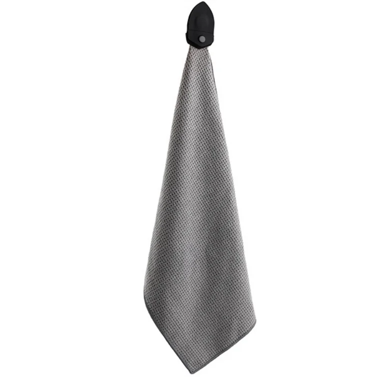 Custom XXL 16x28 & 18x24 Waffle Magnetic Golf Towel  Printed Microfiber Clip with Strong Magnet  for Sports Use