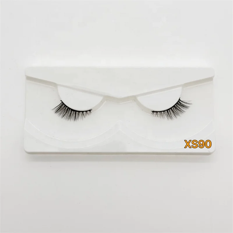 Sunland popular natural cay eyes effect synthetic fiber eyelash half styles 11-18mm eyelashes