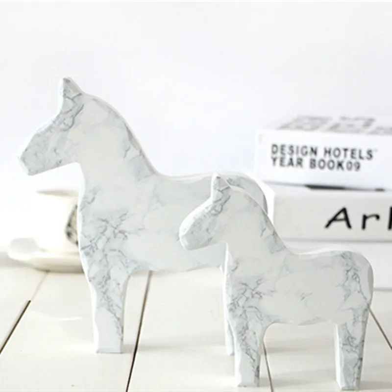 Nordic Sweden Dala wooden decorations  wooden horse