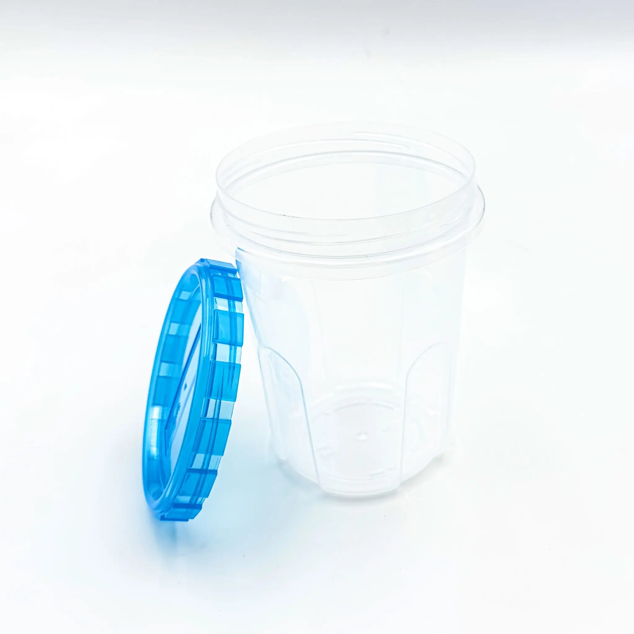 custom color lid 32oz 16oz Injection Round Plastic Food Storage Container