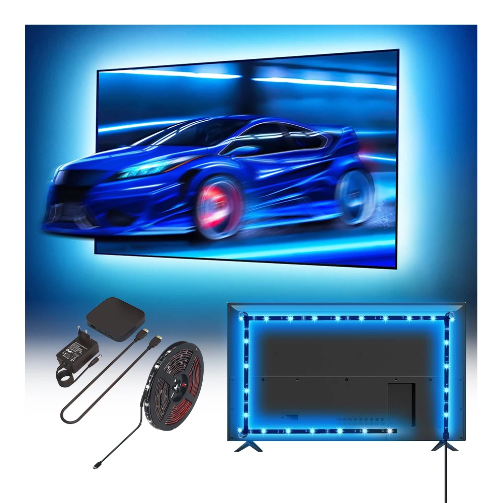 CL Lighting E-commerce Supplier Magic Color Auto Sync Box Hdmi Smart Tv Led Strip Light for Tv
