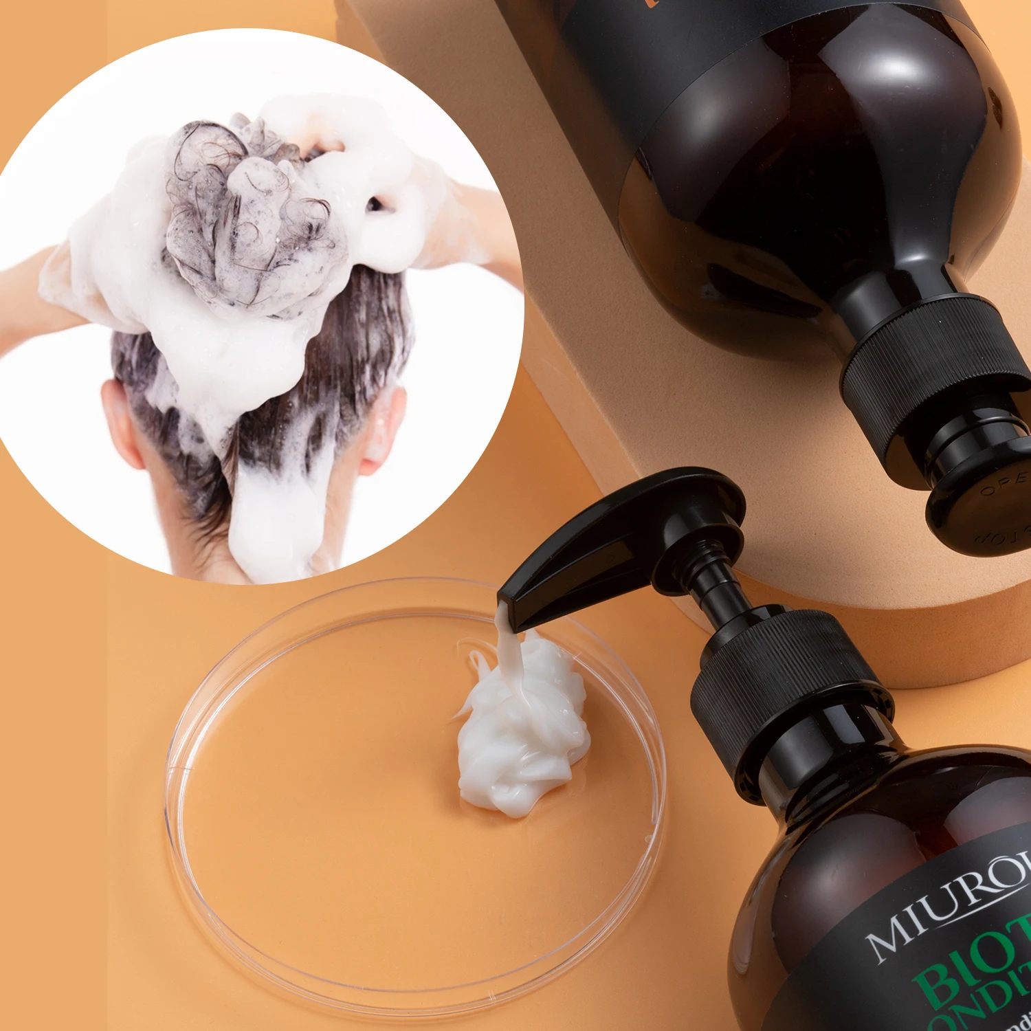 Лучший роскошный Уход за волосами без жестокости протеин рис Вода против выпадения волос салонный шампунь натуральные травы с жидким кератином