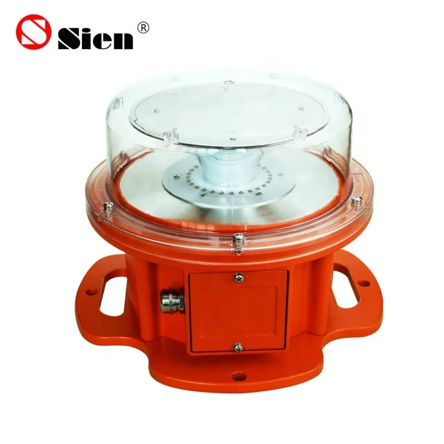 Zg2as Night Marking On Towers FAA L-865 2000cd LED Obstruction Light Aviation Obstruction Light Aviation light For Telecom Tower