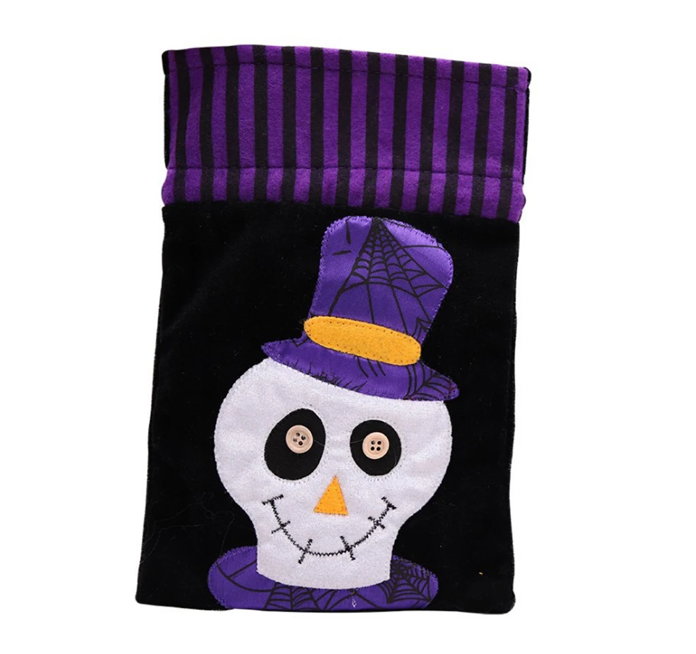 Детский переносной карман в виде тыквы на Хэллоуин, новые украшения на Хэллоуин, нетканый пакет, рот, конфеты, сумка-тоут, подарок, сумка из ворса H57